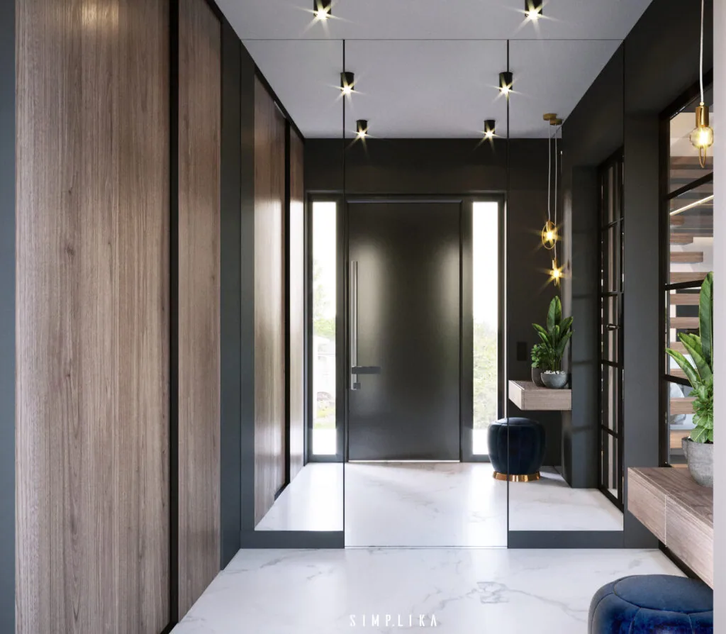 Projekt wnętrza: Dom w Józefosławiu, architekt wnętrz Piaseczno