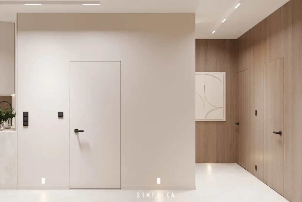Projekt wnętrza: Apartament 89 m2 na Kabatach, architekt wnętrz Ursynów