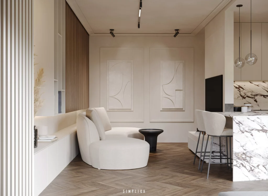 Projekt wnętrza: 103 metry na Wilanowie, architekt wnętrz Wilanów